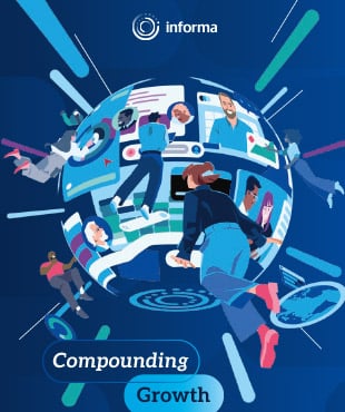 Front cover of the 2025 Annual Report - a woman climbing stairs with a spotlight on her